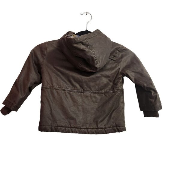 Cherokee Hooded Winter jacket 18 Mo Children's Brown Solid Duel closure - Picture 2 of 7